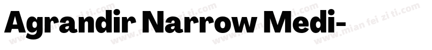 Agrandir Narrow Medi字体转换